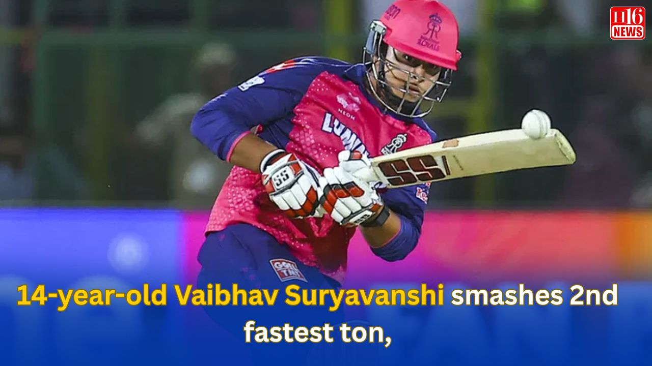 14-year-old Vaibhav Suryavanshi smashes 2nd fastest ton,